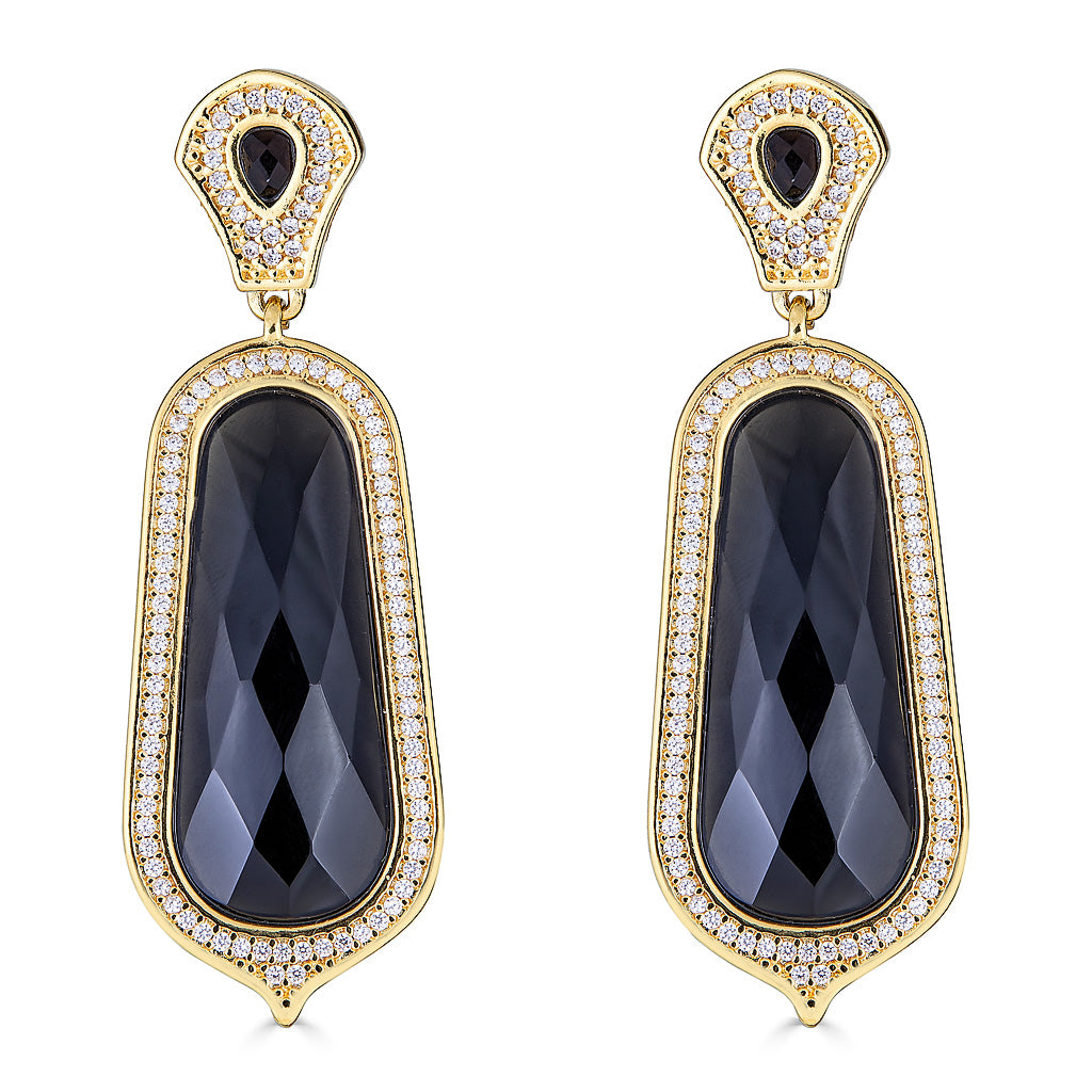 Pave Statement Drop Earring